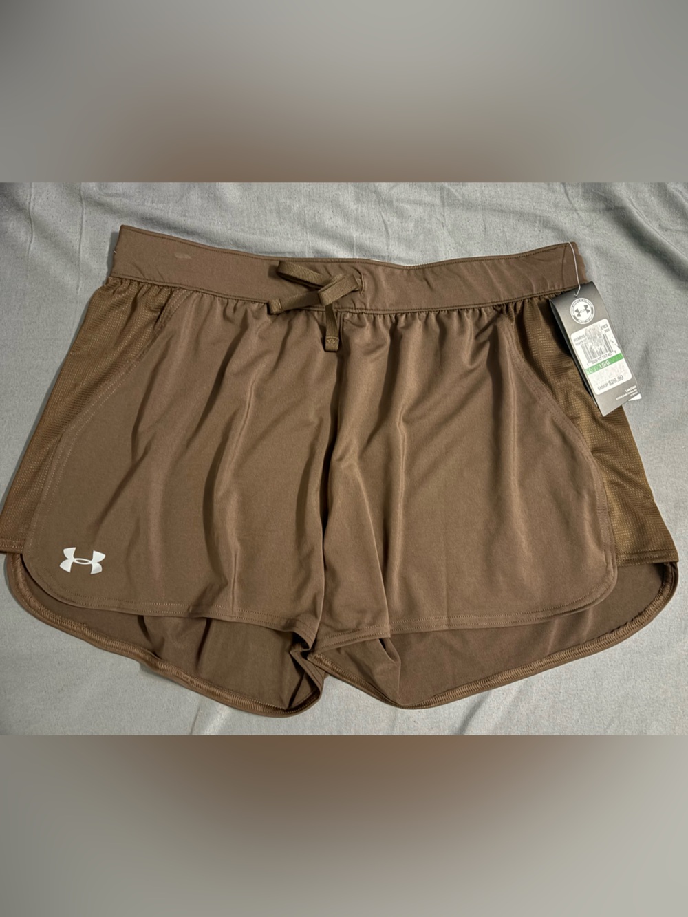 Under Armour Women's Brown Athletic Shorts with Drawstring